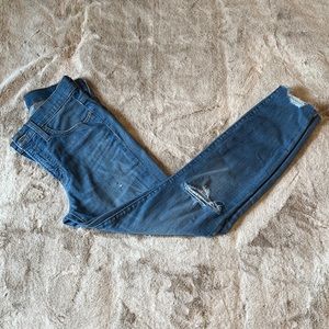 J. Crew petite Distressed Toothpick jeans